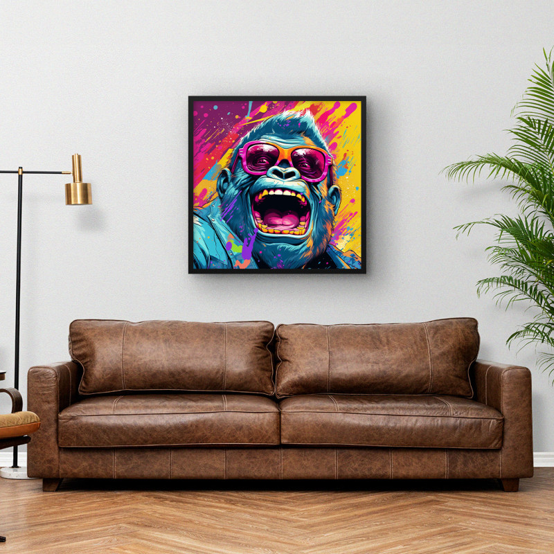 Quadro Decorativo Colorful Monkey