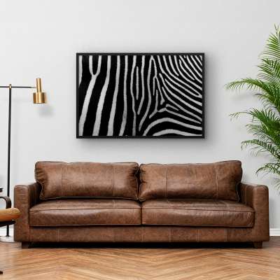 Quadro Decorativo Padrão de Zebra