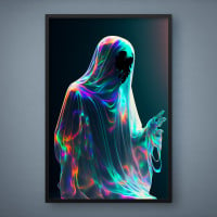 Quadro Decorativo Fantasma Holográfico