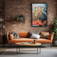 Quadro Decorativo Colorful Bike