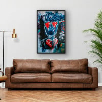 Quadro Decorativo Street Art Break Heart