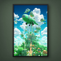 Quadro Decorativo Floresta Planetária