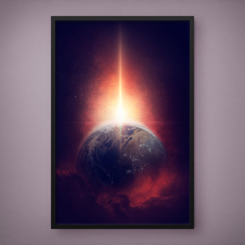 Quadro Decorativo Cometa na Terra