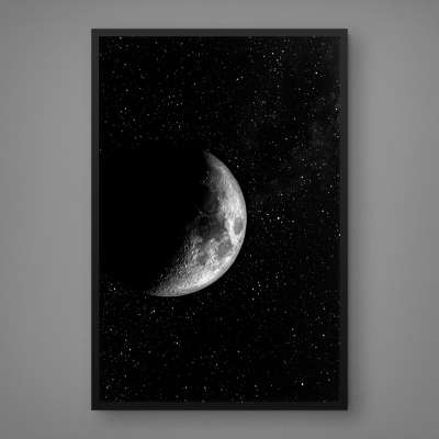 Quadro Decorativo Lua Iluminada