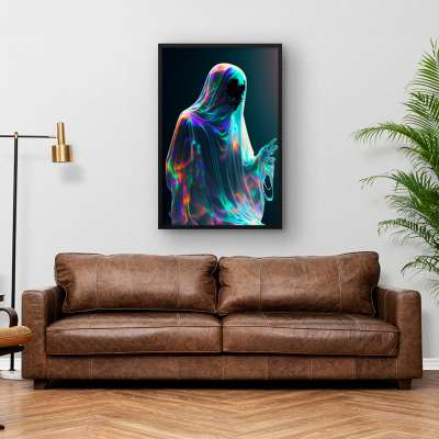 Quadro Decorativo Fantasma Holográfico