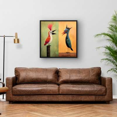 Quadro Decorativo Crazy Birds