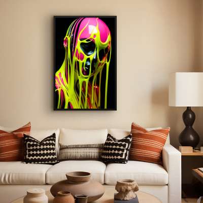 Quadro Decorativo Banho Neon