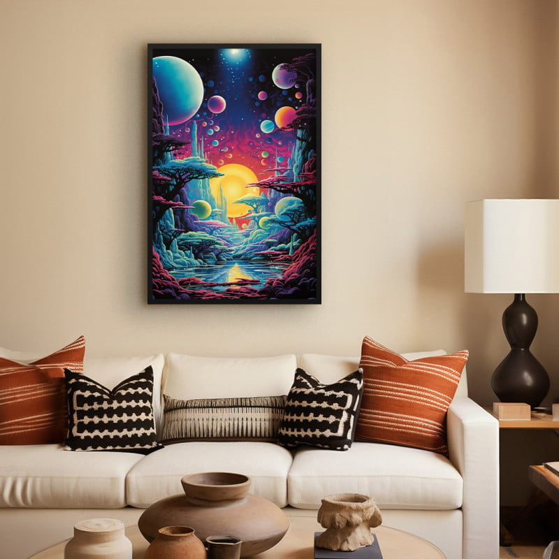 Quadro Decorativo Floresta Planetária