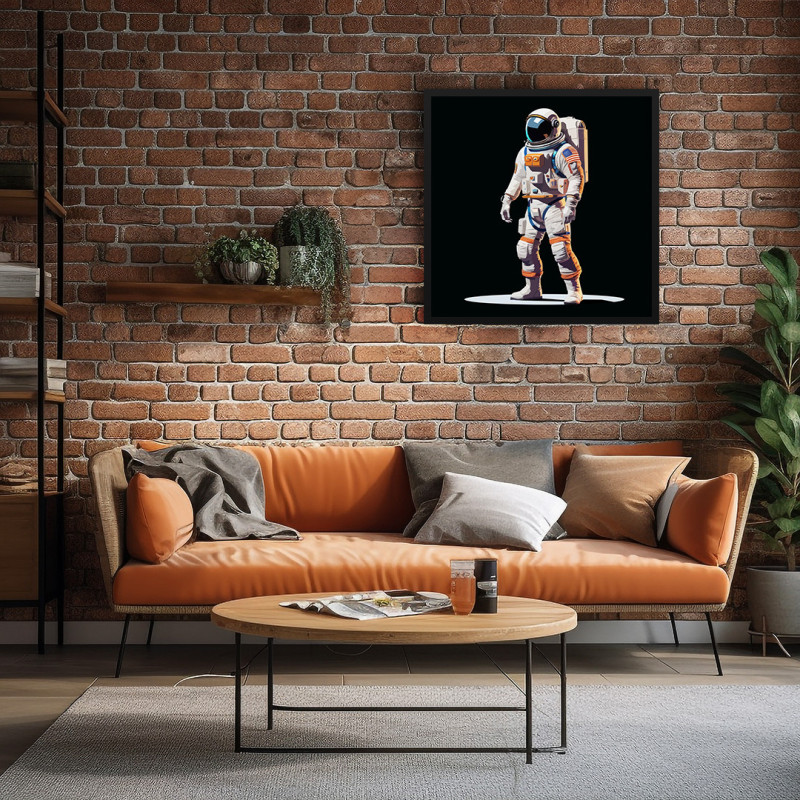 Quadro Decorativo Astronauta Sob o Holofote