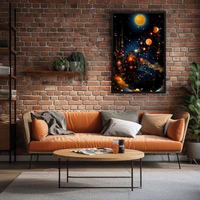 Quadro Decorativo Espaço Sideral