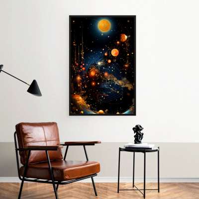 Quadro Decorativo Espaço Sideral