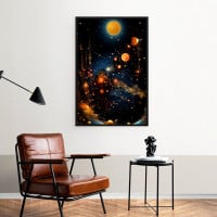 Quadro Decorativo Espaço Sideral