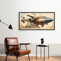 Quadro Decorativo Fusão de Épocas