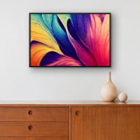 Quadro Decorativo Folha Neon