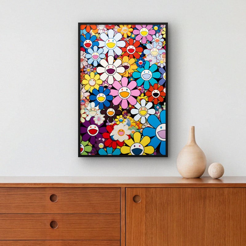 Quadro Decorativo Flores Smile