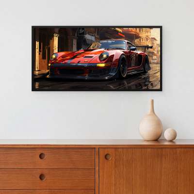 Quadro Decorativo Porsche Tunado