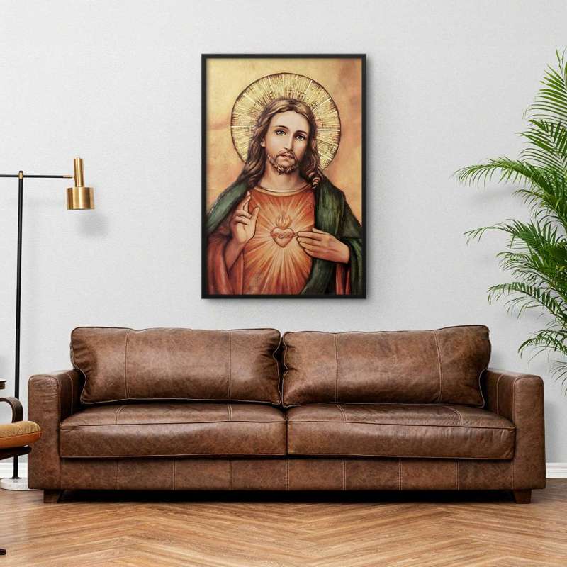 Quadro Decorativo Sagrado Coração de Jesus I