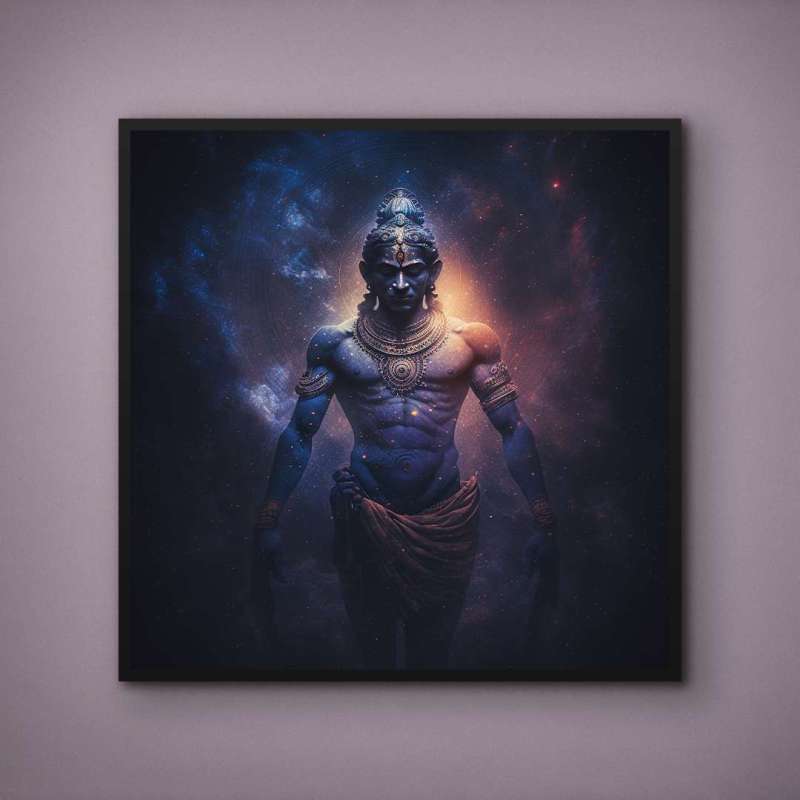 Quadro Decorativo Lord Vishnu