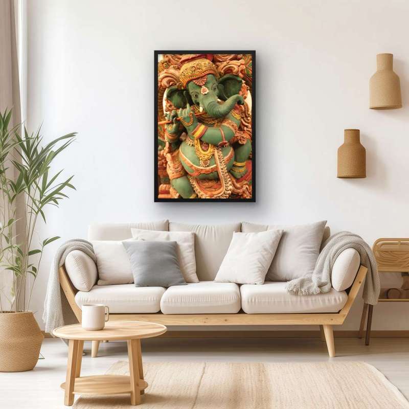 Quadro Decorativo Estátua Ganesha