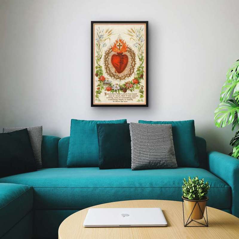 Quadro Decorativo Sagrado Coração