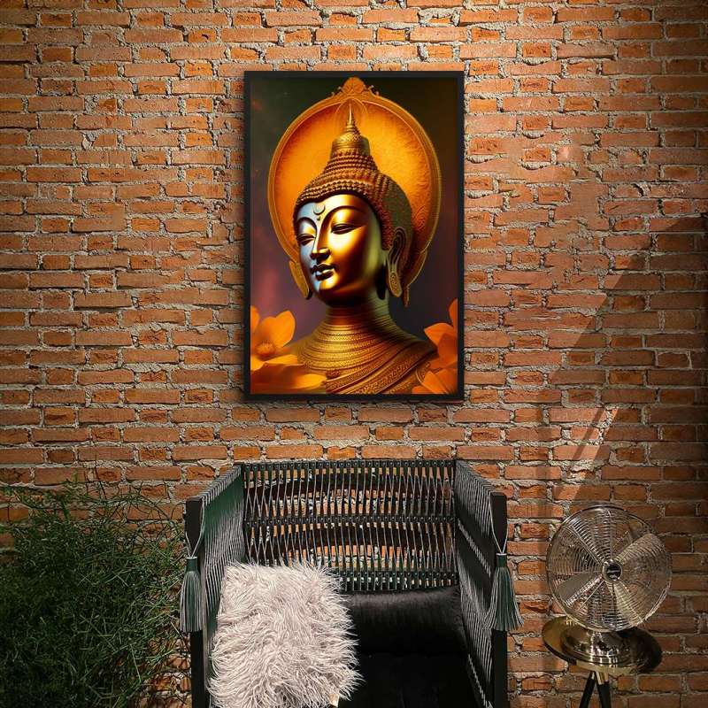 Quadro Decorativo Buda Feliz