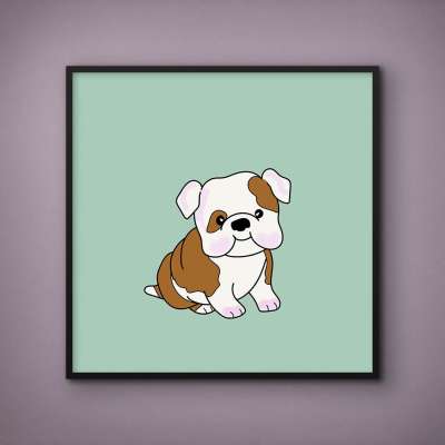 Quadro Decorativo Buldogue