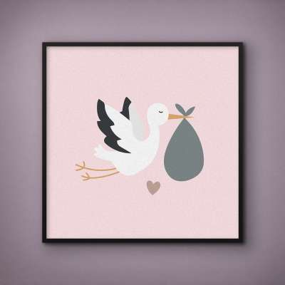 Quadro Decorativo Pacotinho de Amor