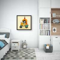 Quadro Decorativo Ursinho Motorizado