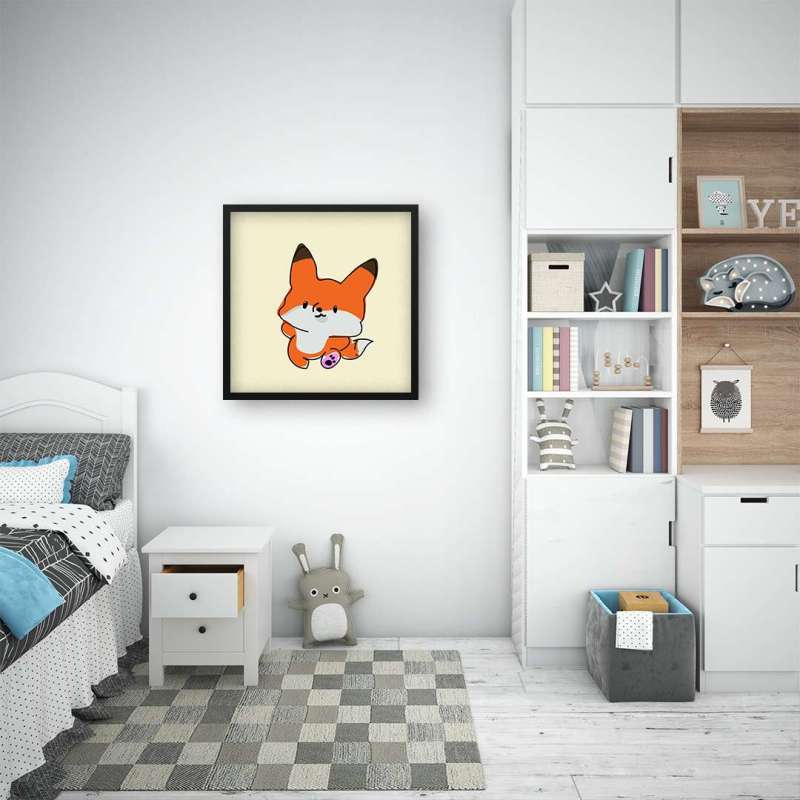 Quadro Decorativo Cool Raposinha