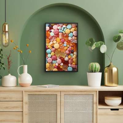 Quadro Decorativo Candyland